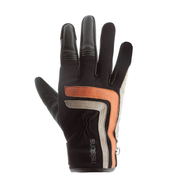 Helstons Jeff Summer Glove 4Ways Black Orange Beige Helstons Jeff Summer Glove 4Ways Black Orange Beige
