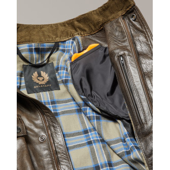Belstaff Trialmaster Hand waxed Leather Jacket - Dark Belstaff Olive