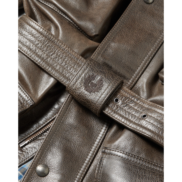 Belstaff Trialmaster Hand waxed Leather Jacket - Dark Belstaff Olive