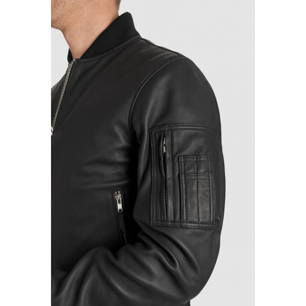 Pando Moto Falcon Leather Aviator Jacket