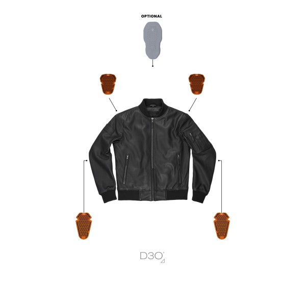 Pando Moto Falcon Leather Aviator Jacket