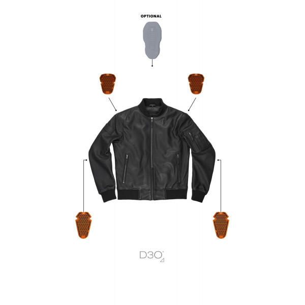 Pando Moto Falcon Leather Aviator Jacket