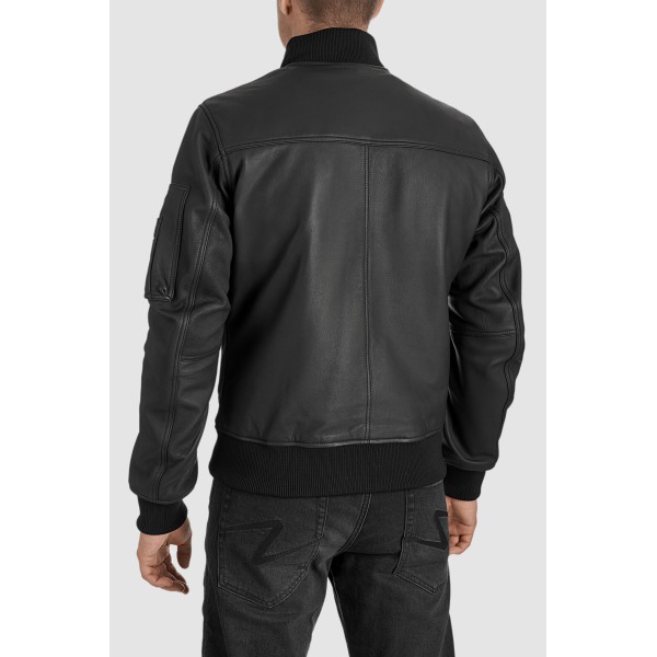 Pando Moto Falcon Leather Aviator Jacket