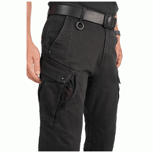 Pando Moto Mark Black AAA Cargo Pants 