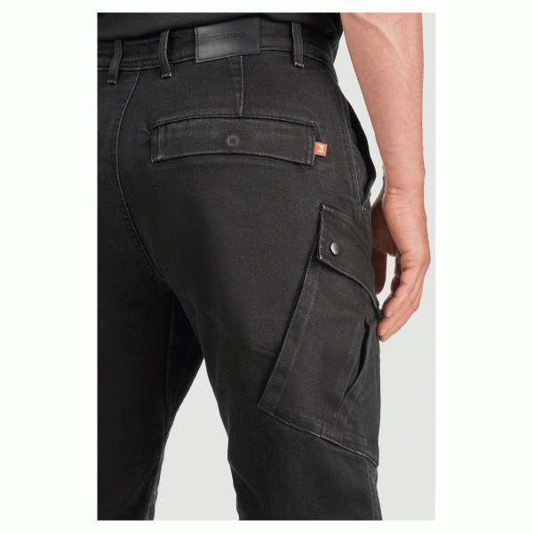 Pando Moto Mark Black AAA Cargo Pants 