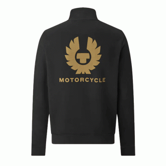 Belstaff Quarter Zip Motorcycle Jersey - Black
