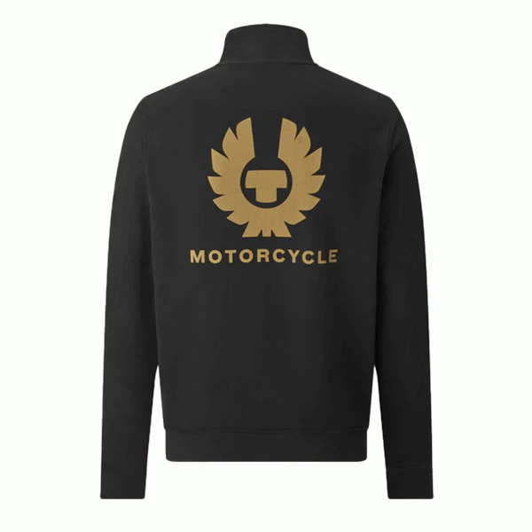 Belstaff Quarter Zip Motorcycle Jersey - Black