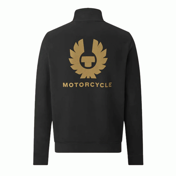 Belstaff Quarter Zip Motorcycle Jersey - Black