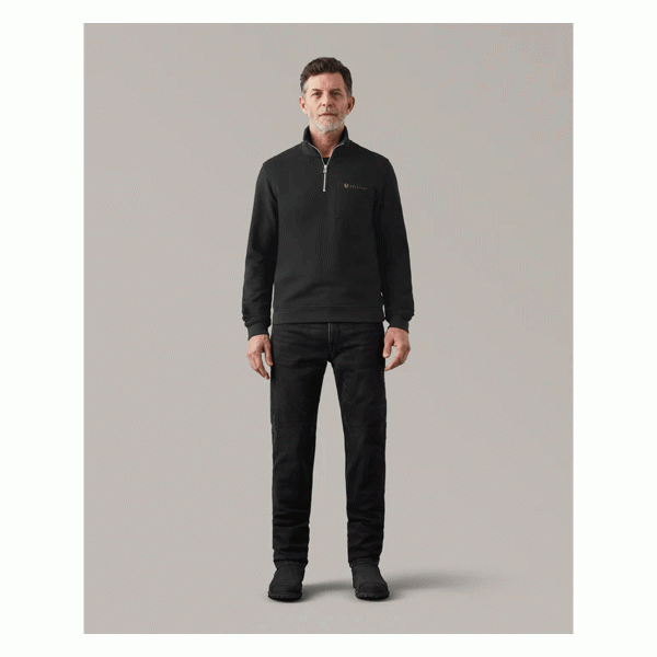 Belstaff Quarter Zip Motorcycle Jersey - Black
