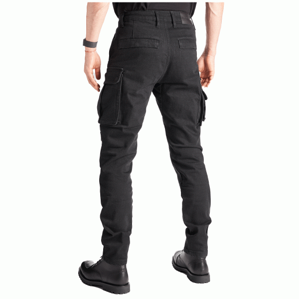 Pando Moto Desert Cargo Jeans - Black
