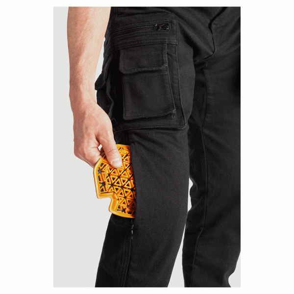 Pando Moto Desert Cargo Jeans - Black