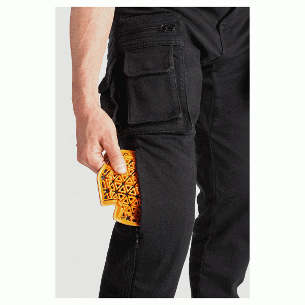 Pando Moto Desert Cargo Jeans - Black
