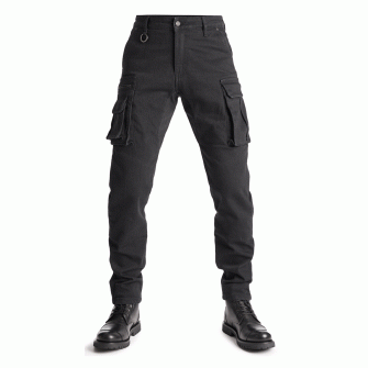 Pando Moto Desert Cargo Jeans - Black