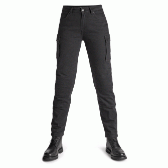 Pando Moto Mila Cargo Women's Jeans - Black 