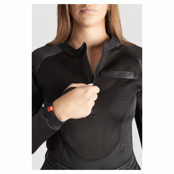 Pando Moto Bia Black Protective Motorcycle Base Layer