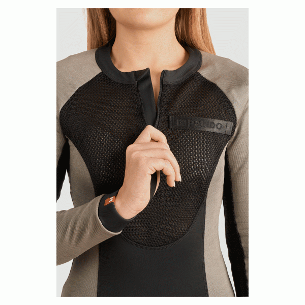 Pando Moto Bia Grey Protective Motorcycle Base Layer