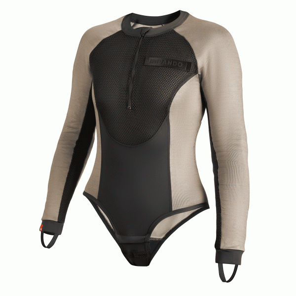 Pando Moto Bia Grey Protective Motorcycle Base Layer