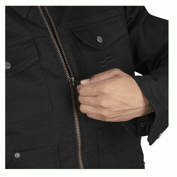 Silk Road Utility Jacket - Black