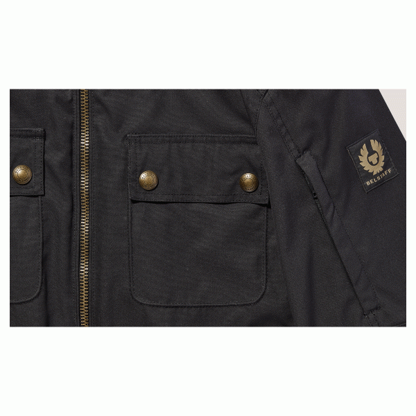 Belstaff Roberts Cotton Canvas Motorcycle Jacket - Black