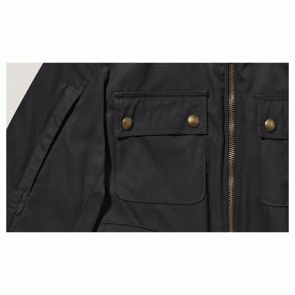 Belstaff Roberts Cotton Canvas Motorcycle Jacket - Black