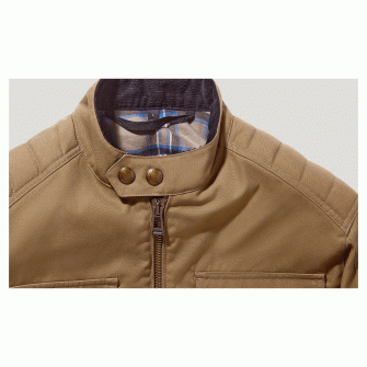 Belstaff Roberts Cotton Canvas Motorcycle Jacket - Olive