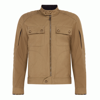 Belstaff Roberts Cotton Canvas Motorcycle Jacket - Olive