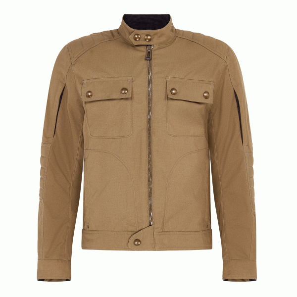 Belstaff Roberts Cotton Canvas Motorcycle Jacket - Olive