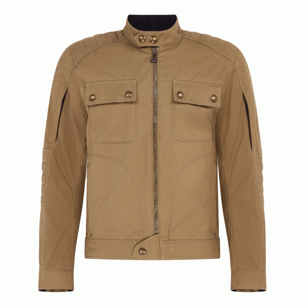 Belstaff Roberts Cotton Canvas Motorcycle Jacket - Olive
