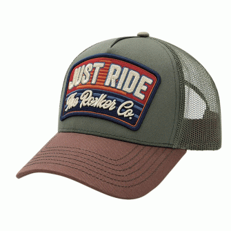Rokker Just Ride Trucker Cap - Army Green 