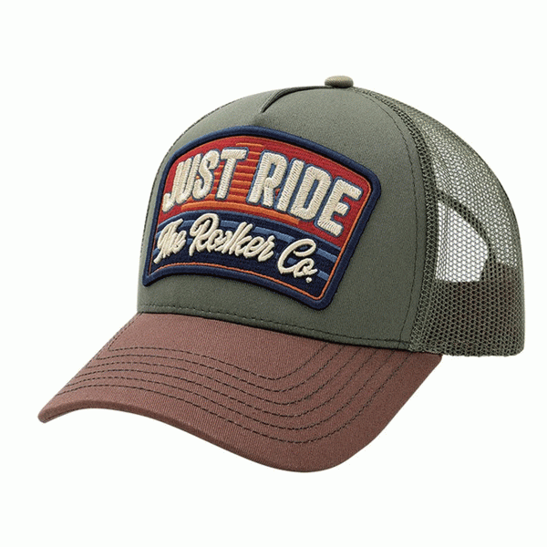 Rokker Just Ride Trucker Cap - Army Green 