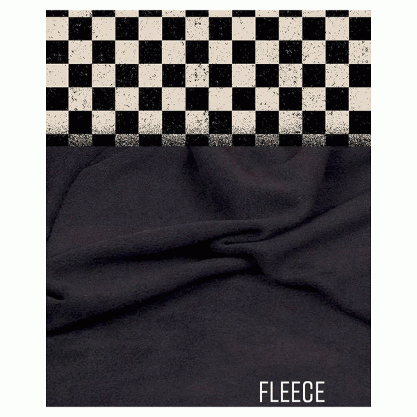 Rokker Fleece Neck Warmer Check - Black 