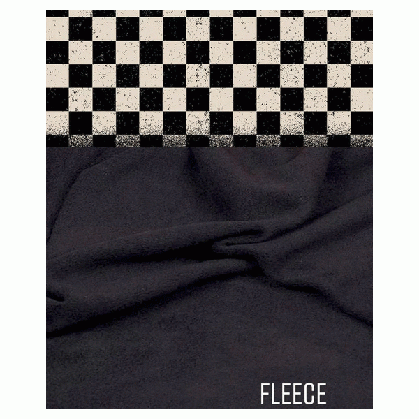 Rokker Fleece Neck Warmer Check - Black Rokker Fleece Neck Warmer Check - Black