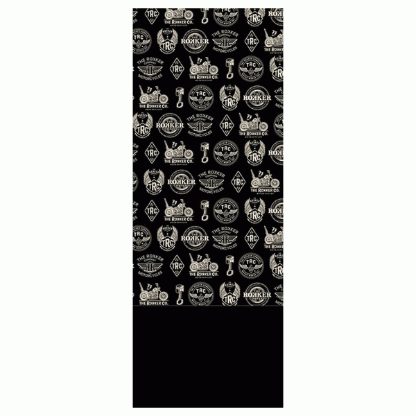 Rokker Fleece Neck Warmer Logos - Black