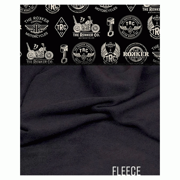 Rokker Fleece Neck Warmer Logos - Black