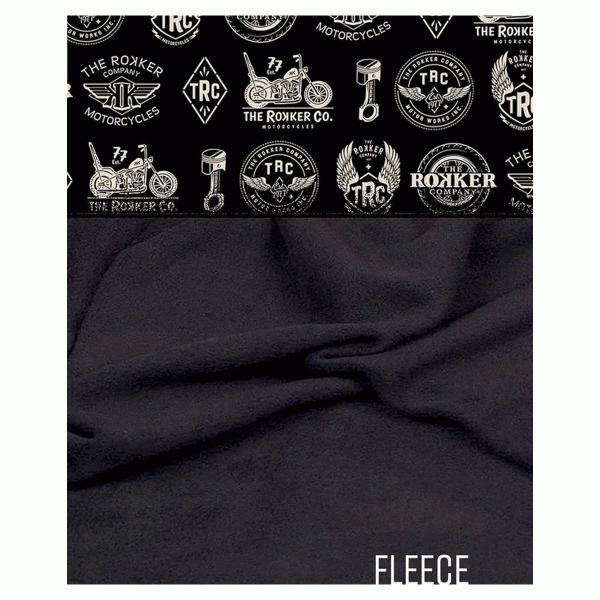 Rokker Fleece Neck Warmer Logos - Black