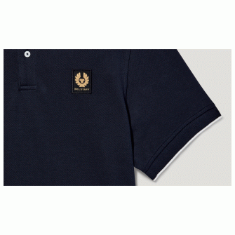 Belstaff Tipped Polo - Dark Ink