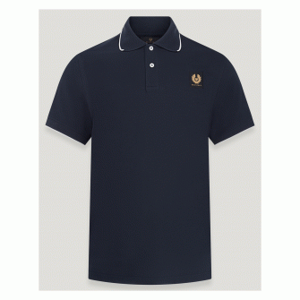 Belstaff Tipped Polo - Dark Ink