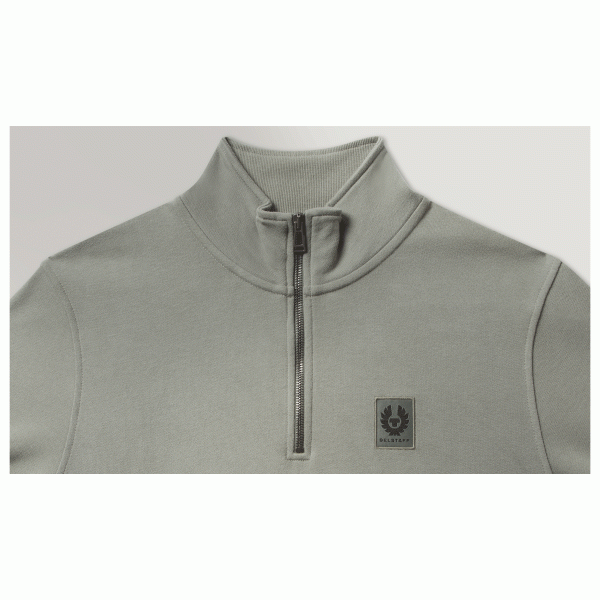 Belstaff Quarter Zip - Sage Green Belstaff Quarter Zip - Sage Green