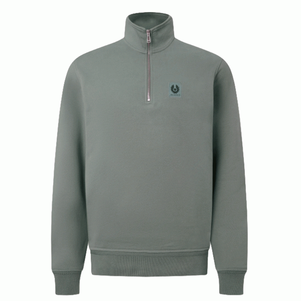 Belstaff Quarter Zip - Sage Green Belstaff Quarter Zip - Sage Green