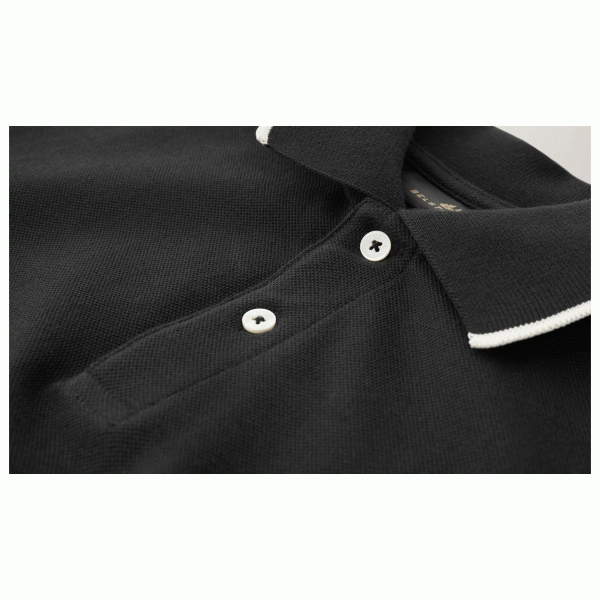 Belstaff Tipped Polo - Black 