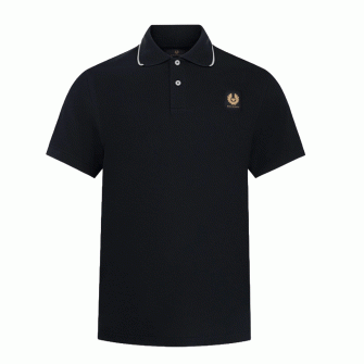 Belstaff Tipped Polo - Black 
