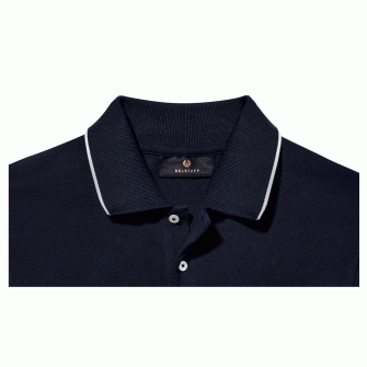 Belstaff Tipped Polo - Dark Ink 