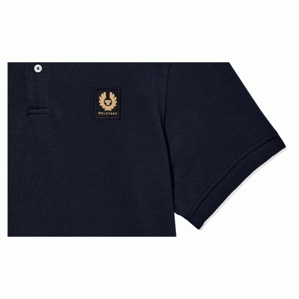 Belstaff Tipped Polo - Dark Ink 