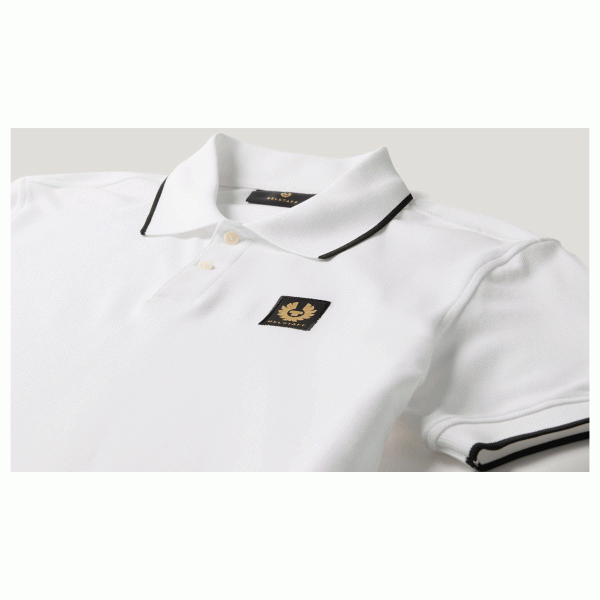 Belstaff Tipped Polo - Off White Belstaff Tipped Polo - Off White
