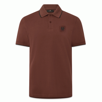 Belstaff Tipped Polo - Oxblood