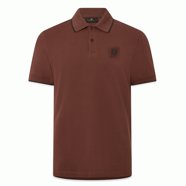 Belstaff Tipped Polo - Oxblood