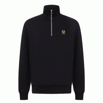 Belstaff Quarter Zip Sweatshirt - Black 
