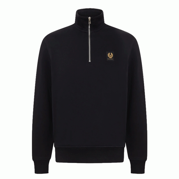 Belstaff Quarter Zip Sweatshirt - Black Belstaff Quarter Zip Sweatshirt - Black