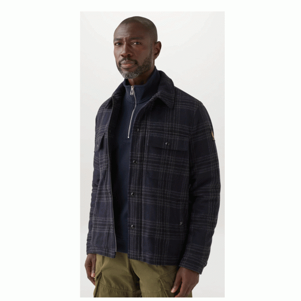 Belstaff Quarter Zip Sweatshirt - Dark Ink Belstaff Quarter Zip Sweatshirt - Dark Ink