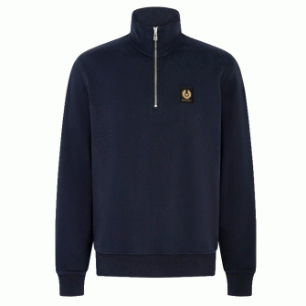 Belstaff Quarter Zip Sweatshirt - Dark Ink 